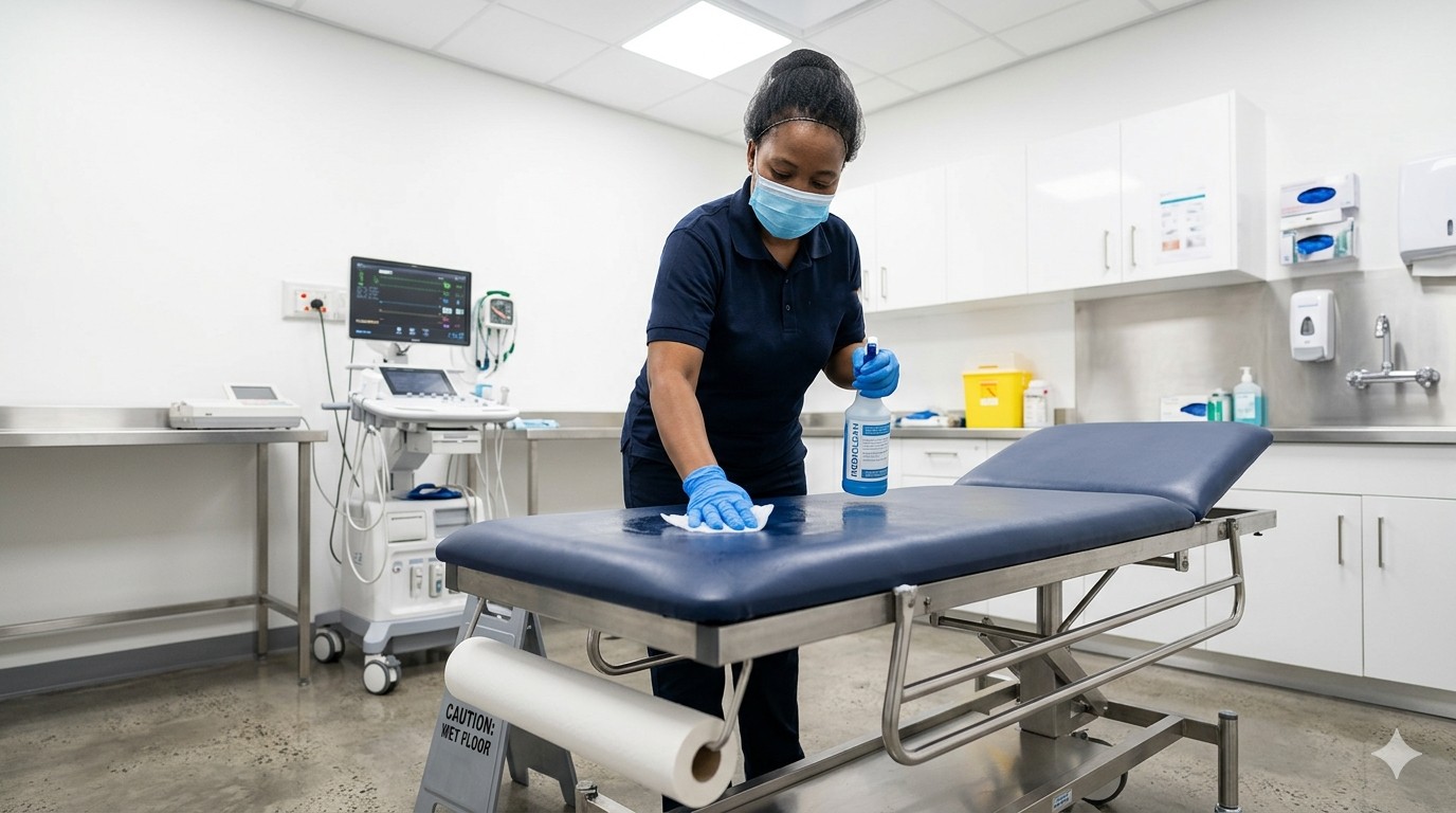 Healthcare facility cleaning Melbourne, clinical infection control service